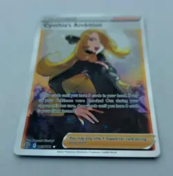 Pokemon TCG-Cynthia's Ambition 169/172 Secret Rare Full Art-Brilliant Stars - Image 2