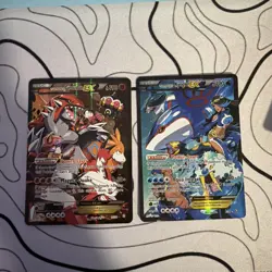 Pokemon Team Magma's Groudon EX 15/34 And Team Aqua's Kyogre EX 6/34 - Image 1