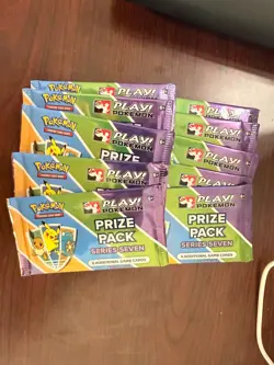 Pokemon Play! Prize Pack Series 7, Lot of 10 Packs. - Image 1