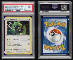 Rayquaza Holo Pokemon Sword & Shield Black Star Promo PSA 9 MINT - Image 3