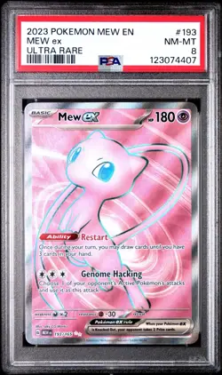 2023 Pokemon Mew ex 193/165 Sv: Scarlet & Violet 151 - Ultra Rare - PSA 8 - Image 1