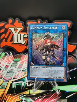 Yu-Gi-Oh! Summon Sorceress BLMM-EN157 Secret Rare 1st Ed NM - Image 1