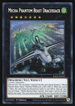 Mecha Phantom Beast Dracossack - RA03-EN039 - Secret Rare - Yugioh - Image 1