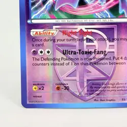Crobat 55/135 Reverse Holo Black & White Plasma Storm Pokemon Card LP - Image 5