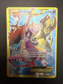 Mewtwo EX 2015 Pokemon XY Breakthrough Secret Rare Card #163/162 - Image 1