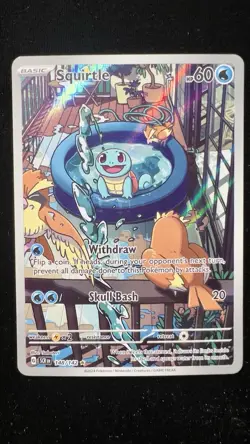 Squirtle Illustration Rare Stellar Crown Pokemon Card - Image 1