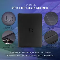 TopDeck 200 TopLoader Binder - 9 Pocket Card Binder Album - SEALED/NEW - Image 2