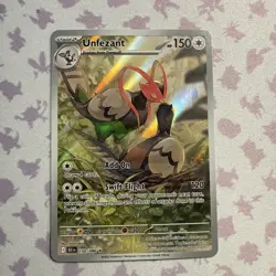 Unfezant 150/086 BLACK BOLT Illustration Rare Scarlet & Violet era Pokemon Card - Image 1