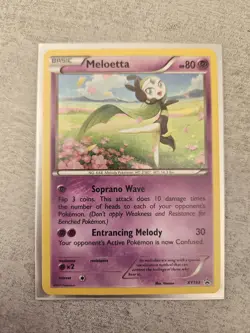 Meloetta XY193 X & Y Holo Rare Black Star Promo Pokemon Card - Image 1
