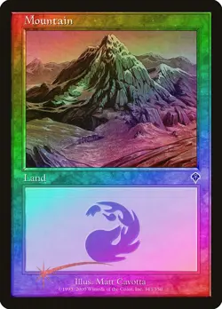 Mountain (343) FOIL Invasion PLD Basic Land MAGIC THE GATHERING CARD ABUGames - Image 1