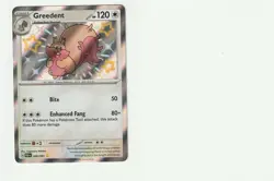 Greedent 206/091 SV: Paldean Fates NM Pokemon Card TCG - Image 1