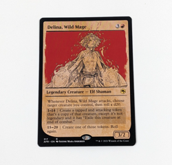 MAGIC MTG CCG Forgotten Realms DELINA WILD MAGE Showcase Rare LP/NM - Image 1
