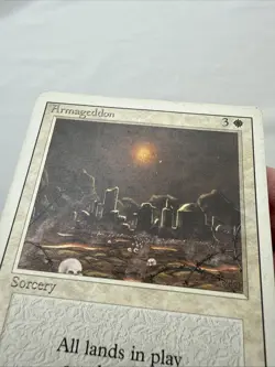 Armageddon x1 MTG Revised 3rd Third Edition 1x Magic Fair Heavy Play HP - Image 3