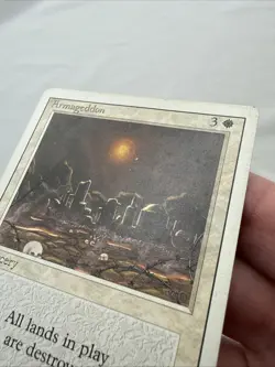 Armageddon x1 MTG Revised 3rd Third Edition 1x Magic Fair Heavy Play HP - Image 4