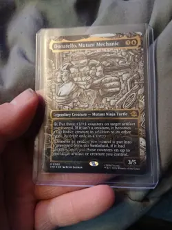 MTG Donatello, Mutant Mechanic - Borderless Gold-Stamped Signature - NM TMNT - Image 3