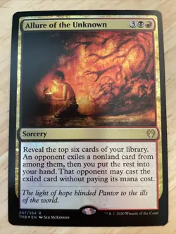 MTG Allure of the Unknown Theros Beyond Death 207/254 FOIL Rare NM/M - Image 1