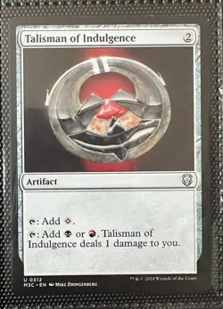 Talisman of Indulgence Mtg Magic The Gathering NM MH3 - Image 1