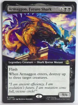 Armaggon, Future Shark [New, Near Mint] Extended Art {TMNT MTG} - Image 1