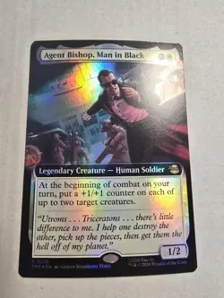 MTG Agent Bishop, Man in Black #258 TMT English Extended Art Foil - Image 1