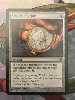 MTG Magic The Gathering Amulet Of Vigor - Image 1