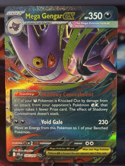 2025 POKEMON PFL EN-PHANTASMAL FLAMES 056 MEGA GENGAR EX NM/M - Image 1