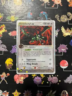 Aerodactyl ex 94/100 Sandstorm Holo Pokemon Card - LP - E-Reader Vintage Rare - Image 1