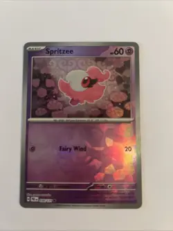 Spritzee 038/131 Prismatic Evolutions Masterball Pattern Holo Pokemon Card - Image 1