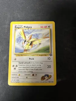 Pokemon Koga's Pidgey 80/132 Unlimited Common 2000 Gym Challenge Pokemon TCG - Image 1