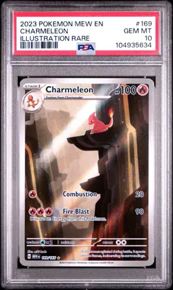 Pokemon Charmeleon 169/165 PSA 10 Sv: Scarlet & Violet 151 Holo - Image 1