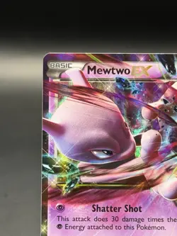 Pokemon Mewtwo EX Ultra Rare Holo TCG Card 62/162 XY Breakthrough (LP+) - Image 2