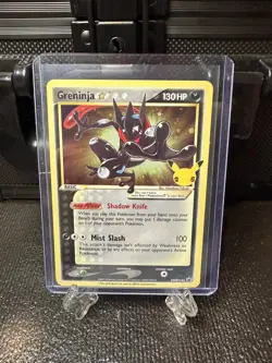 Pokemon TCG Greninja Gold Star SWSH144 - Celebrations Black Star Promo🔥MINT🔥 - Image 1