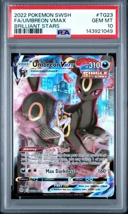 PSA 10 Umbreon Vmax TG23/TG30 Pokemon Brilliant Stars Trainer Gallery - Image 1