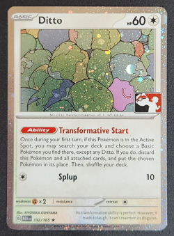 Pokemon Ditto 132/165 NM Play! Prize Pack 6 Scarlet & Violet 151 Cosmos Holo - Image 1