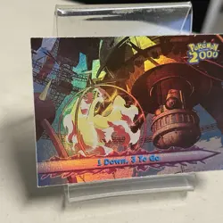 TOPPS Pokemon the Movie 2000 #16 - 1 Down, 3 To Go (Rainbow Holo) - Image 2