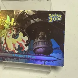 TOPPS Pokemon the Movie 2000 #16 - 1 Down, 3 To Go (Rainbow Holo) - Image 3