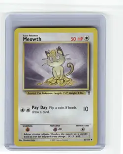 Meowth Legendary Collection Uncommon Pokemon Near Mint or Better - Image 1