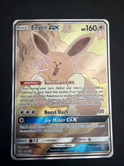 Pokemon TCG Eevee GX SM233 Full Art Promo Black Star Ultra Rare Holo - Image 1