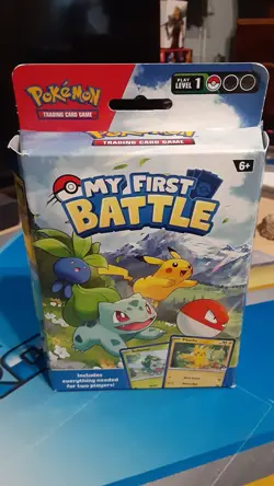 Pokemon TCG My First Battle Pikachu and Bulbasaur- Opened, No Coin, Used Once - Image 4