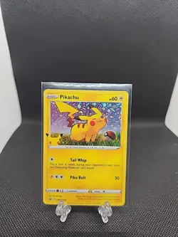 Pokemon TCG General Mills 25th Anniversary Pikachu #SWSH039 Black Star Promo - Image 1