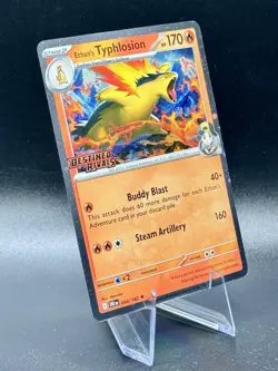 Ethan's Typhlosion Prerelease 034/182 Stamped Pokemon Scarlet & Violet Promo NM - Image 1