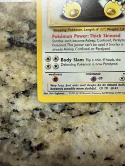 Pokemon Jungle Set Snorlax 27/64 Rare Non Holographic - Image 4
