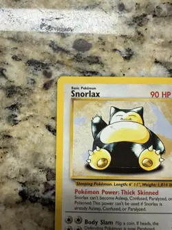 Pokemon Jungle Set Snorlax 27/64 Rare Non Holographic - Image 5