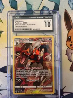Pokemon TCG Houndoom CGC Mint 10 -Brilliant Stars TG10/TG30 Holo Secret Rare - Image 3