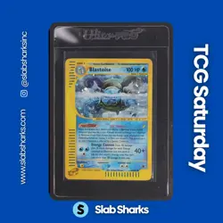 2002 POKEMON EXPEDITION SET #4/165 BLASTOISE HOLO RARE - Image 1