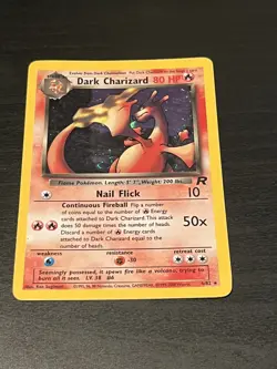 Dark Charizard 4/82 Team Rocket Holo LP Pokemon TCG Free Shipping - Image 1