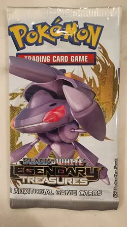 Pokemon Black & White Legendary Treasures Booster Pack NEW Sealed Genesect Art - Image 1