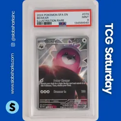 2024 POKEMON SHROUDED FABLE #079/064 BEWEAR ILLUSTRATION RARE PSA 9 - Image 1
