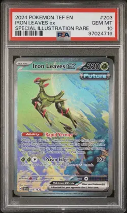 Iron Leaves EX 203/162 SV05: Temporal Forces Pokemon PSA 10 Pokemon TCG SIR - Image 1