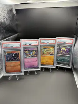 Pokemon Phantasmal Flames Prerelease Staff Promo PSA 9 Sequential Set Of 4 - Image 1