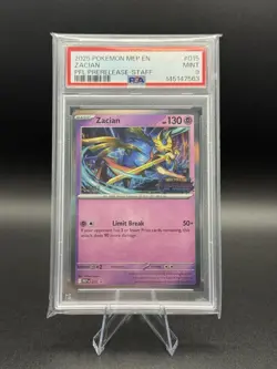 Pokemon Phantasmal Flames Prerelease Staff Promo PSA 9 Sequential Set Of 4 - Image 4